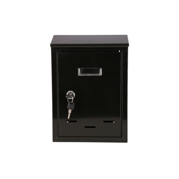 Kronberg Basic postaláda kulcsos zárral fekete színben 290x200x60mm
