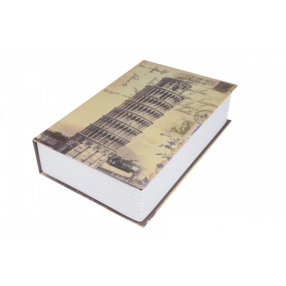 BookSafe Pisa könyv alakú pénzkazetta 240x155x55mm