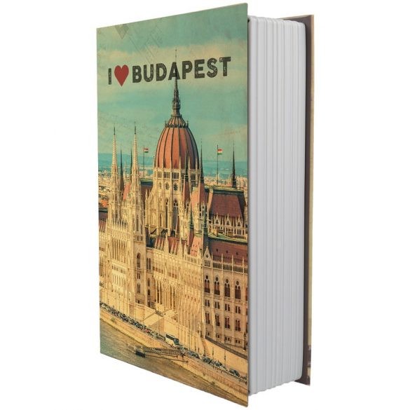 BookSafe Budapest könyv alakú pénzkazetta 240x155x55mm