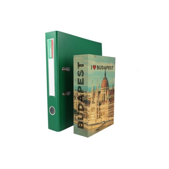BookSafe Budapest könyv alakú pénzkazetta 240x155x55mm
