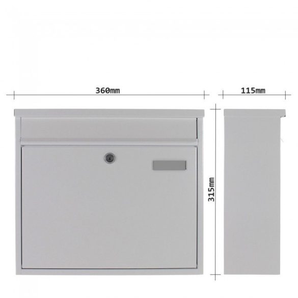 Hochhaus II postaláda fehér színben 315x360x115mm