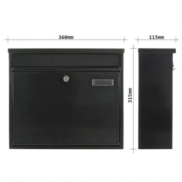 Hochhaus II postaláda fekete színben 315x360x115mm