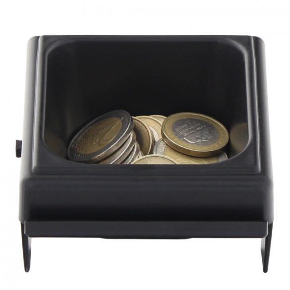 Cash pénzérme tároló tálca fekete színben 45x85x95mm