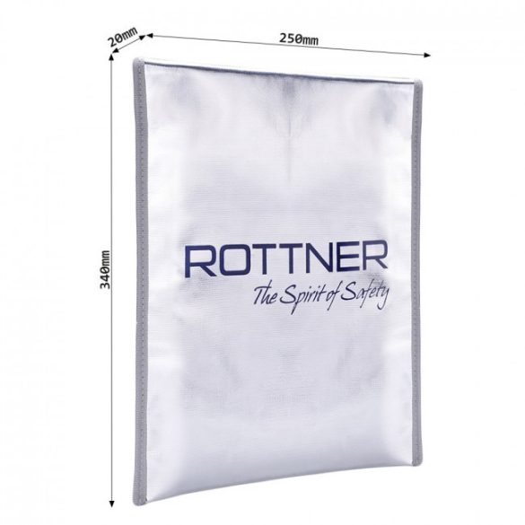 Rottner tűzálló táska A4 méretben 340x250x20mm