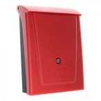   Rottner Posta műanyag postaláda kulcsos zárral piros színben 340x250x110mm