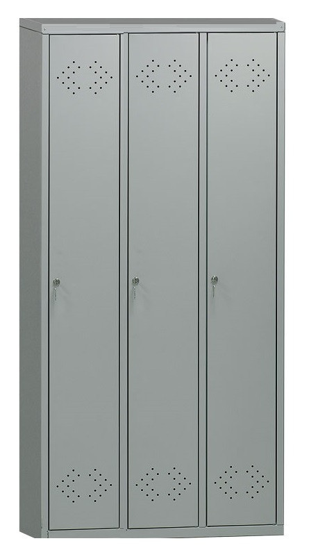 Kronberg LINE IVT-31/3 ajtós öltözőszekrény kulcsos zárral 1830x850x500mm